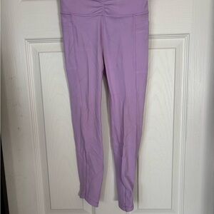 Athleta Girl Lilac Ruched Leggings